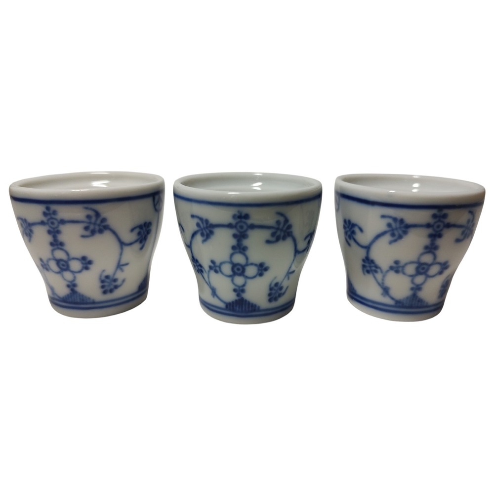 Winterling Small Porcelain Cup Espresso Sake Indian Blue‎ Bavaria Set of Three